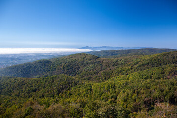 Naklejka premium Zagreb hillside, Croatia
