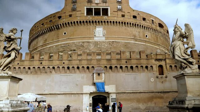 Approaching to the old ancient building that once used to be a fortification, a mausoleum and a castle exposing its beauty and grandeur