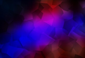 Dark Blue, Red vector texture with abstract forms.