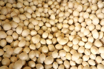 Kyoto,Japan-November 21, 2020: Ginkgo nuts sold at grocery store
