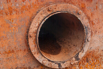 Large diameter pipe, old fittings, shipbuilding.