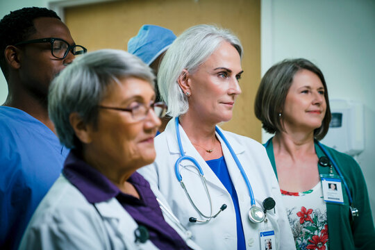 Portrait of confident medical team
