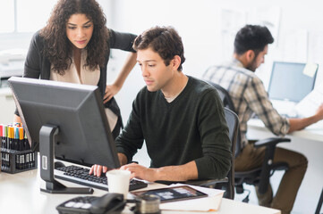 Business people working together in office