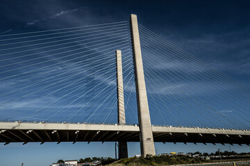 Delaware Memorial Bridge crossing Delaware River: Interstate 295 and US Route 40 between Delaware and New Jersey. 