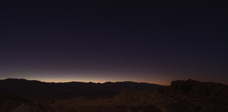 sunset in the mountains