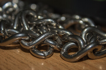 close up of a chain
