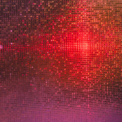 Abstract mosaic background with red light dots