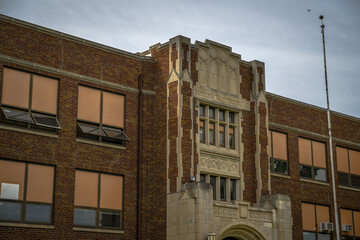 An old high school building