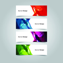 Fototapeta premium Vector Abstract banner web template