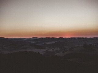 Obraz premium sunset in the mountains