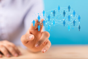 organization chart team concept networking business