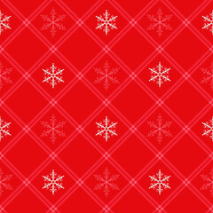 Seamless snowflake background, pattern for Christmas, Holiday - Event