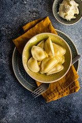 Traditional ukrainian dish vareniki