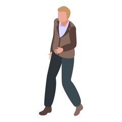 Startup successful businessman icon. Isometric of startup successful businessman vector icon for web design isolated on white background