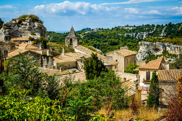 Fototapeta na wymiar Les Baux Provence France Hilltop Village Ancient, historic