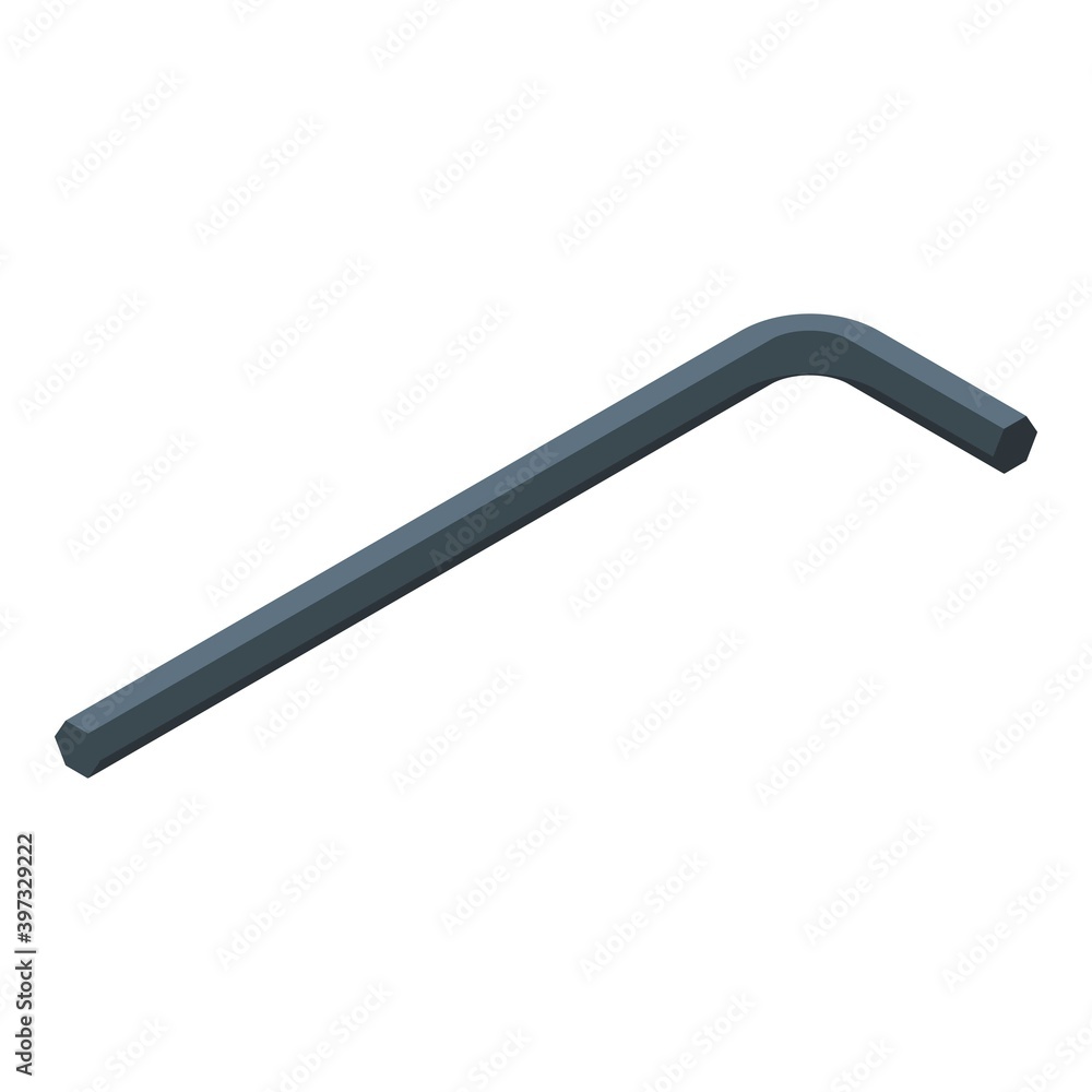 Poster bicycle repair tool part icon. isometric of bicycle repair tool part vector icon for web design isol