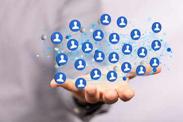 organization chart team concept networking business