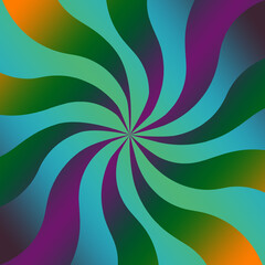 An abstract retro psychedelic spiral background image.