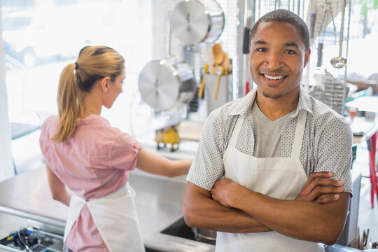 Portrait of bakery owner
