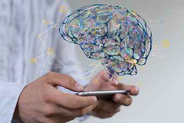 intelligence brain ai digtal 3d artificial intelligence