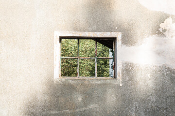 old window in the wall