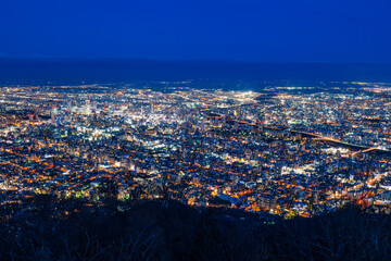 日本新三大夜景　札幌　藻岩山から眺望