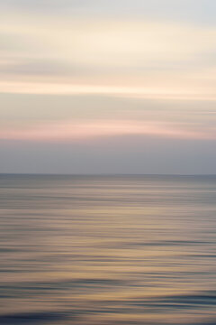 Horizon over water at dusk