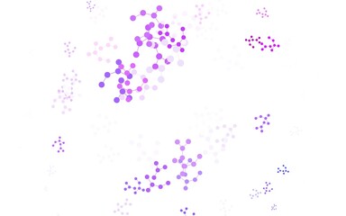 Light Purple vector backdrop with artificial intelligence data.