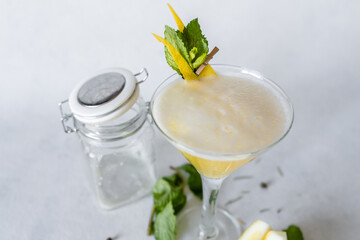 Cocktail drink in a martini glass