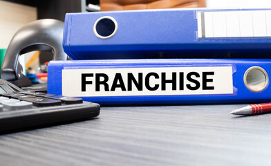 Franchise binder in the office