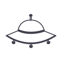 ufo on a white background