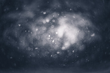 falling snow poetic vision vintage lens rendering