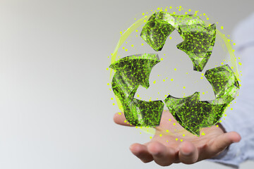 Concept of recycling - 3d rendering eco