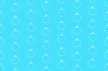 Christmas tree balls painted with chalk