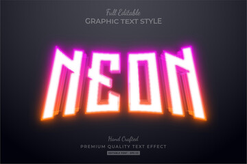 Neon Gradient Editable Text Effect Font Style