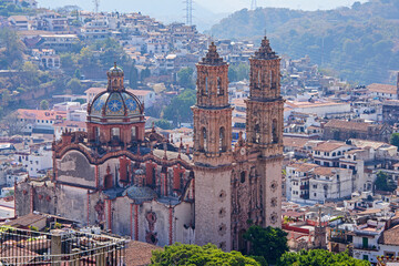 Taxco church from above