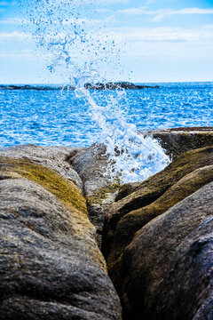 Bicheno Blow Hole, Tasmania, Australia