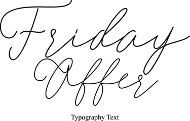 Friday Offer Typography Text For Sale Banners Flyers and Templates