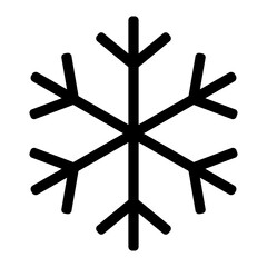 Snowflake in trendy flat style isolated on white background. Vector snowflake Icon.