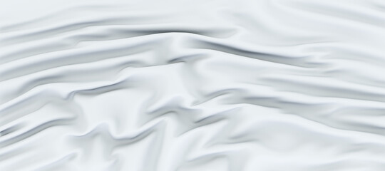 white silk fabric background., luxury smooth background, wave silk satin, abstract, 3D render