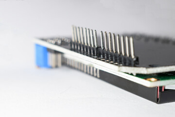 microcontroller isolated on white