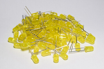 close up of yellow lights