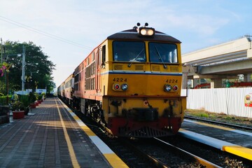 Obraz premium train at the station