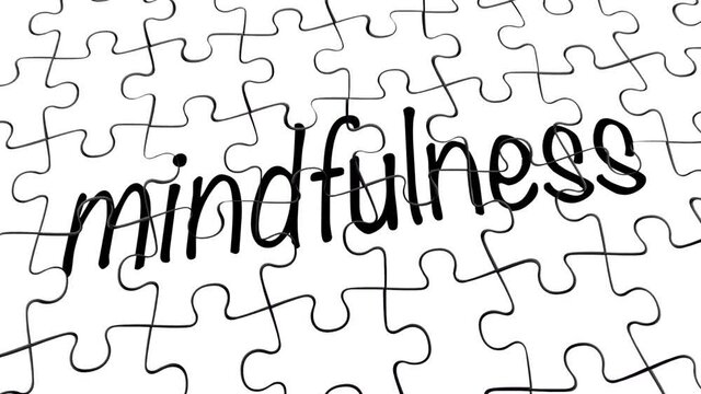 Mindfulness Inner Peace Puzzle Consciousness Awareness 3d Animation