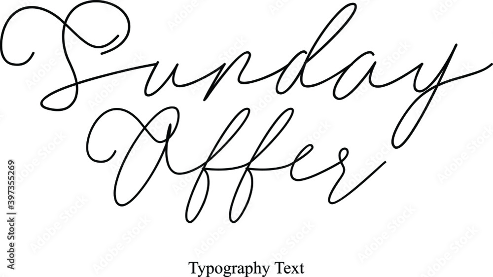 Fototapete handwritten typography typescript text