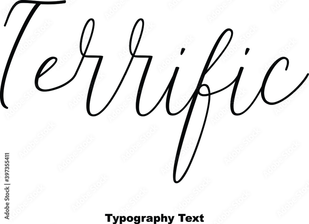 Fototapete hand lettering calligraphy typescript phrase