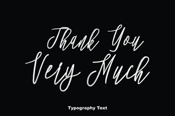 Handwritten Cursive Typography Calligraphy Text