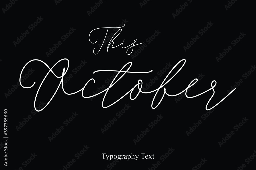Fototapete handwritten cursive calligraphy typescript