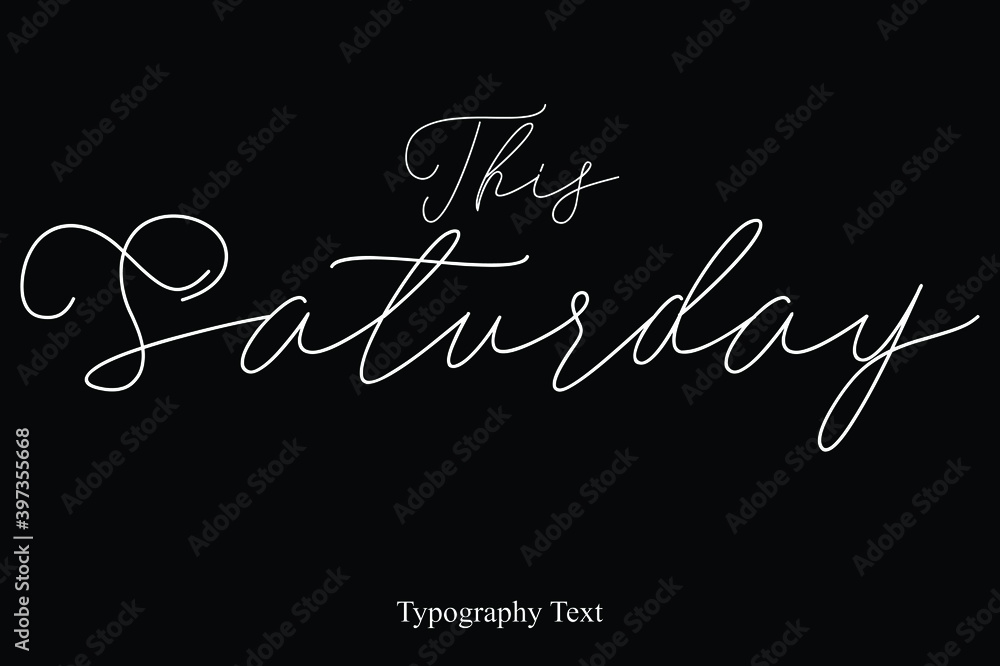 Fototapete Handwritten Cursive Calligraphy Typescript
