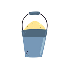 sand bucket flat style icon vector design